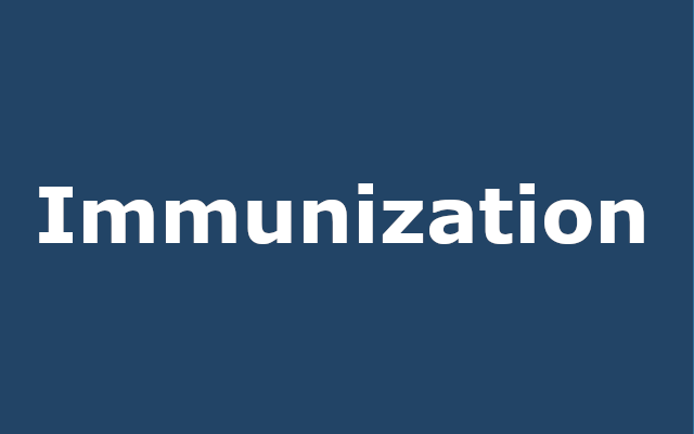 Childhood Immunization report link